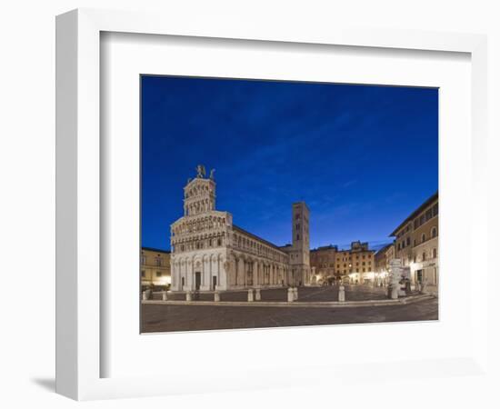 Piazza San Michele, Lucca, Italy-Rob Tilley-Framed Photographic Print