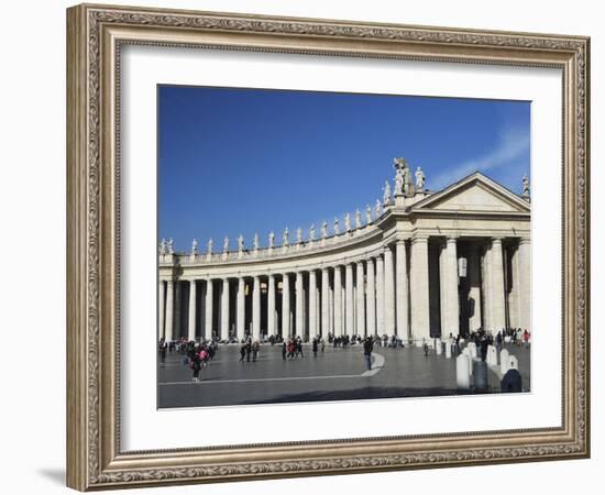 Piazza San Pietro (St. Peter's Square), Vatican City, Rome, Lazio, Italy, Europe-Jochen Schlenker-Framed Photographic Print