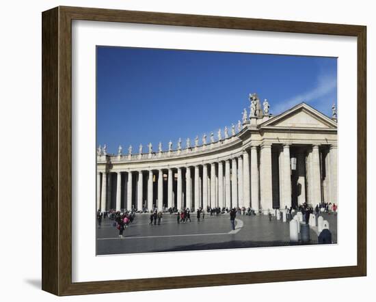 Piazza San Pietro (St. Peter's Square), Vatican City, Rome, Lazio, Italy, Europe-Jochen Schlenker-Framed Photographic Print