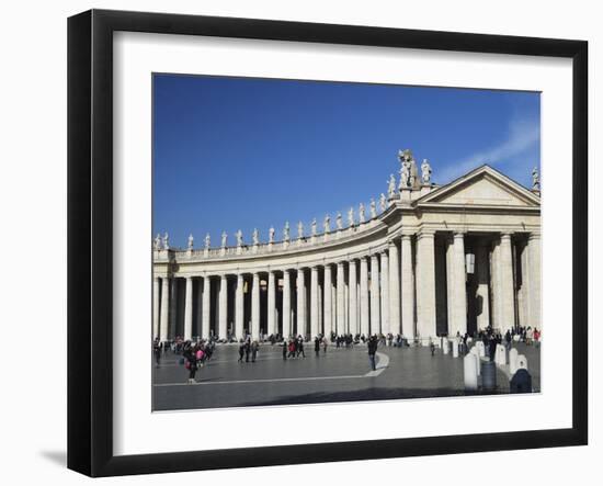 Piazza San Pietro (St. Peter's Square), Vatican City, Rome, Lazio, Italy, Europe-Jochen Schlenker-Framed Photographic Print