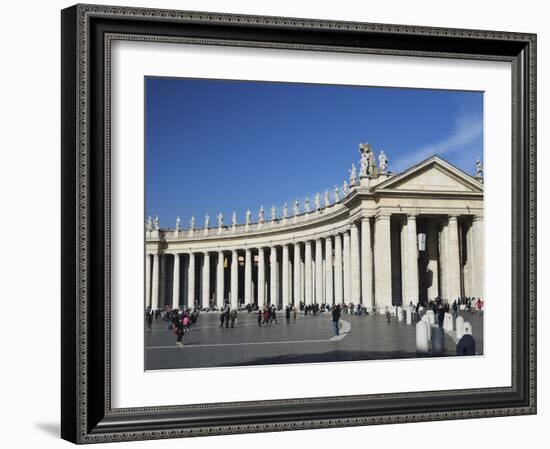 Piazza San Pietro (St. Peter's Square), Vatican City, Rome, Lazio, Italy, Europe-Jochen Schlenker-Framed Photographic Print