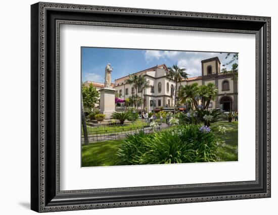 Piazza Sant Antonino, Sorrento, Costiera Amalfitana (Amalfi Coast)-Frank Fell-Framed Photographic Print