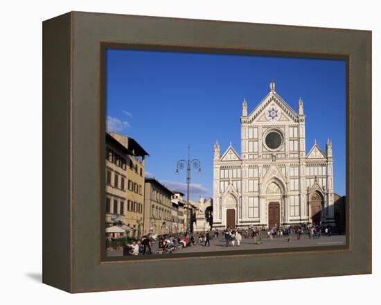 Piazza Santa Croce, Florence, Tuscany, Italy-Hans Peter Merten-Framed Premier Image Canvas