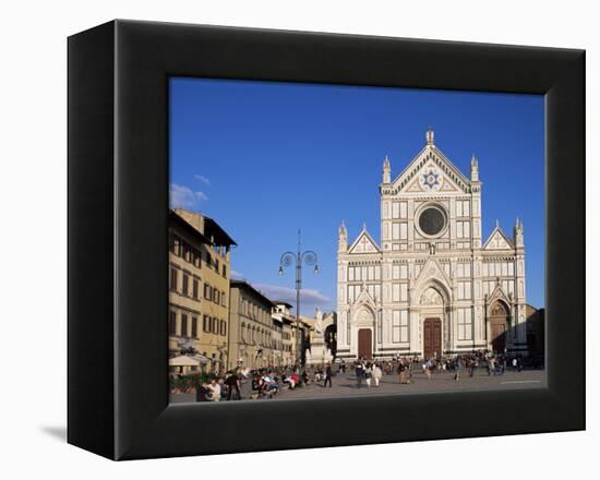 Piazza Santa Croce, Florence, Tuscany, Italy-Hans Peter Merten-Framed Premier Image Canvas