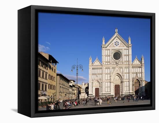 Piazza Santa Croce, Florence, Tuscany, Italy-Hans Peter Merten-Framed Premier Image Canvas