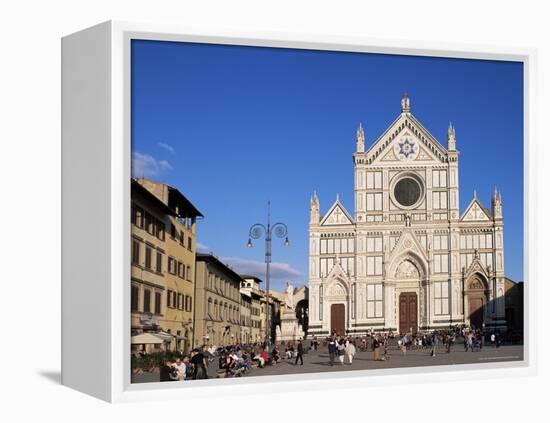 Piazza Santa Croce, Florence, Tuscany, Italy-Hans Peter Merten-Framed Premier Image Canvas