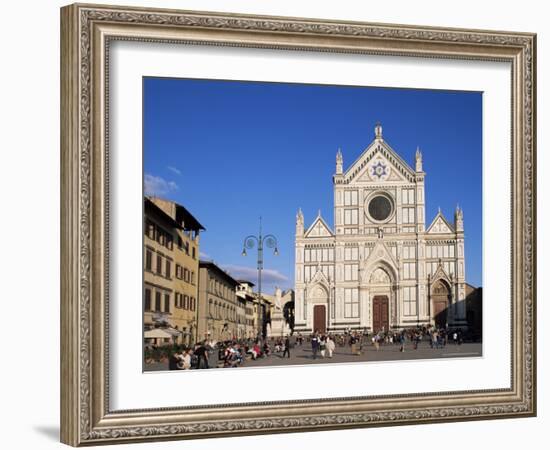 Piazza Santa Croce, Florence, Tuscany, Italy-Hans Peter Merten-Framed Photographic Print