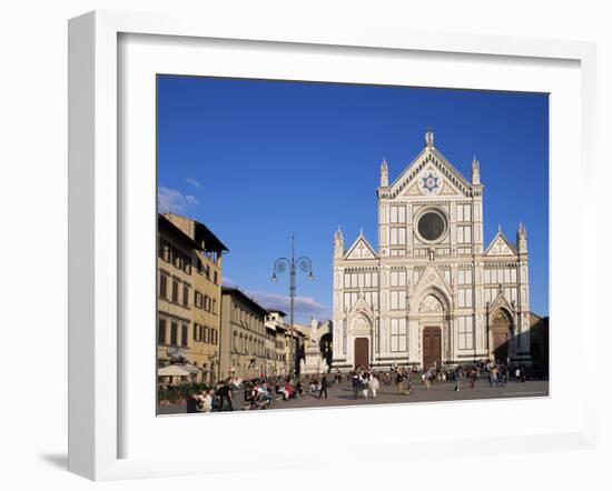 Piazza Santa Croce, Florence, Tuscany, Italy-Hans Peter Merten-Framed Photographic Print