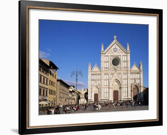 Piazza Santa Croce, Florence, Tuscany, Italy-Hans Peter Merten-Framed Photographic Print