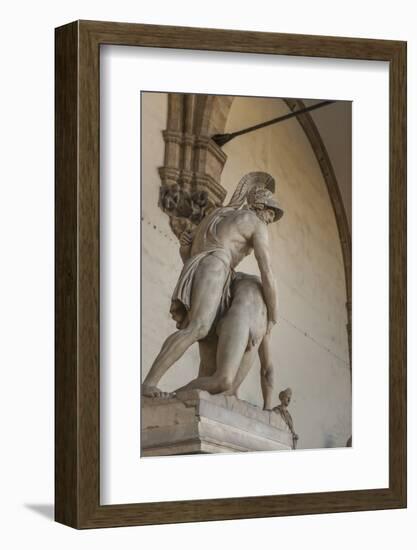 Piazza Signoria, Loggia Dei Lanzi, Patroclo E Menelao-Guido Cozzi-Framed Photographic Print