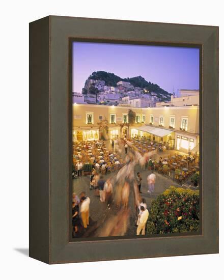 Piazzetta, Capri Town, Capri, Bay of Naples, Italy-Demetrio Carrasco-Framed Premier Image Canvas