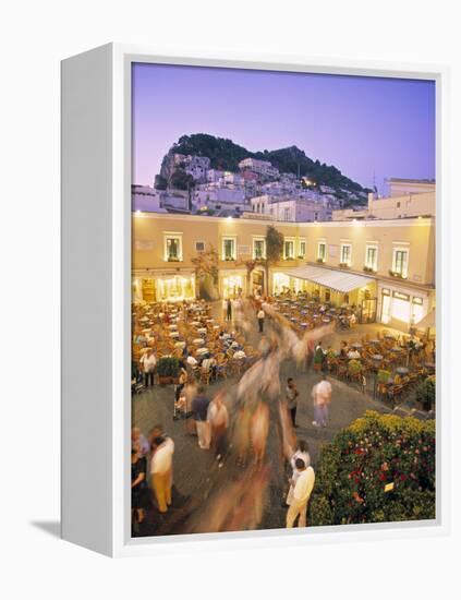 Piazzetta, Capri Town, Capri, Bay of Naples, Italy-Demetrio Carrasco-Framed Premier Image Canvas