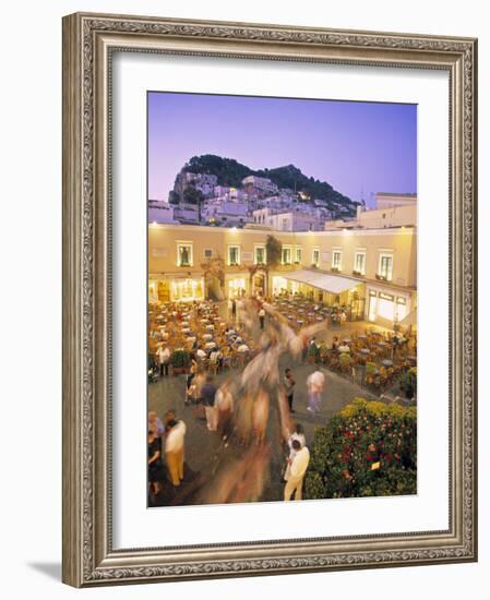 Piazzetta, Capri Town, Capri, Bay of Naples, Italy-Demetrio Carrasco-Framed Photographic Print