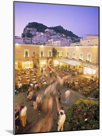 Piazzetta, Capri Town, Capri, Bay of Naples, Italy-Demetrio Carrasco-Mounted Photographic Print