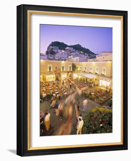 Piazzetta, Capri Town, Capri, Bay of Naples, Italy-Demetrio Carrasco-Framed Photographic Print