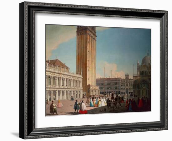 Piazzetta, Venice-Luca Carlevaris-Framed Giclee Print