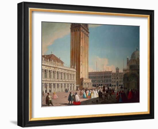 Piazzetta, Venice-Luca Carlevaris-Framed Giclee Print