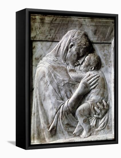 Piazzi Madonna (Virgin and Child), 1420-1430S-Donatello-Framed Premier Image Canvas