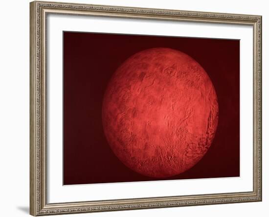 Pic. of Planet Mars, Re Pres. Bush Speech Re Amer. Future in Space Including Manned Mission to Mars-null-Framed Photographic Print