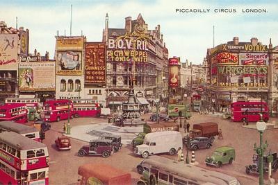 チャールズ・ジナー、ピカデリー・サーカス、希少な画集より Piccadilly Circus', Charles Ginner, 1912 | Tate