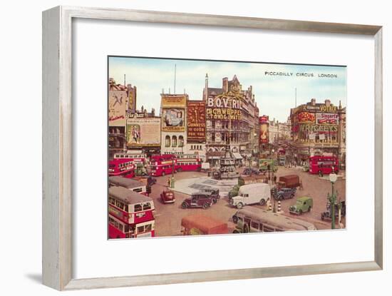 Picadilly Circus, London, England-null-Framed Art Print