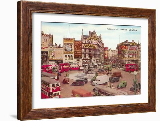 Picadilly Circus, London, England-null-Framed Art Print