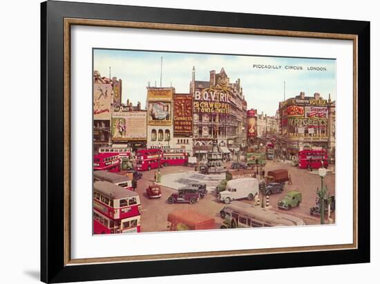 Picadilly Circus, London, England-null-Framed Art Print