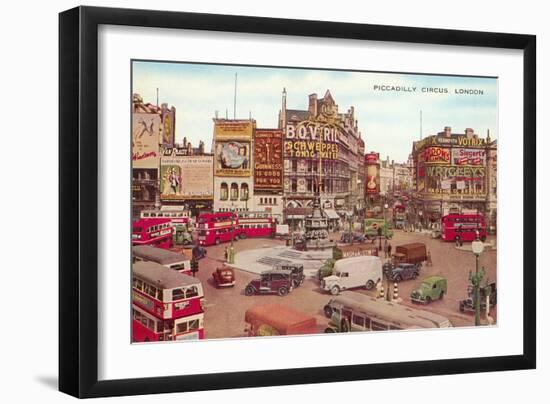 Picadilly Circus, London, England-null-Framed Art Print