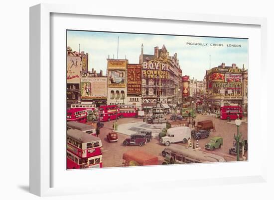 Picadilly Circus, London, England-null-Framed Art Print