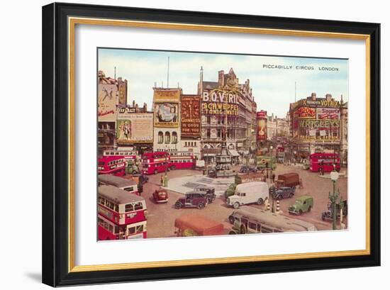 Picadilly Circus, London, England-null-Framed Art Print