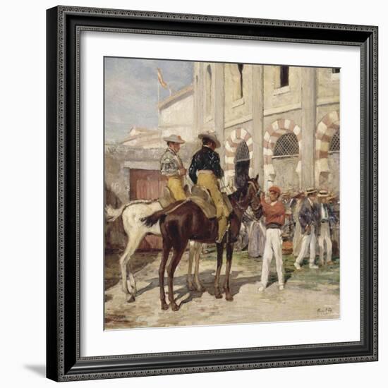 Picador à l'entrée des Arènes-Achille Zo-Framed Giclee Print