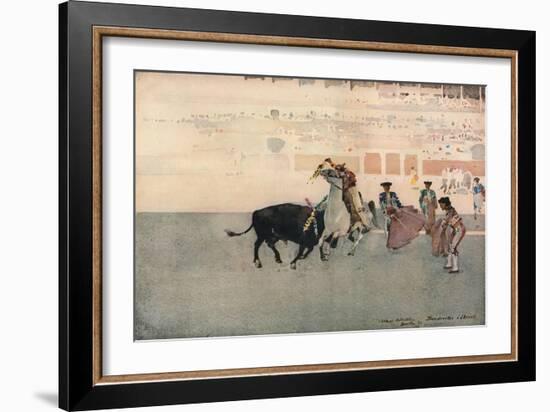 Picadors, Seville, 1893-Arthur Melville-Framed Giclee Print