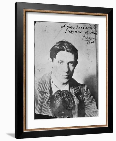 Picasso à Paris (photographie dédicacée "à mes chers amis Suzanne et Henri Bloch")-Ricardo Canals y Llambi-Framed Giclee Print