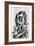 Picasso in Love, C.2021 (Charcoal on Paper)-Blake Munch-Framed Giclee Print