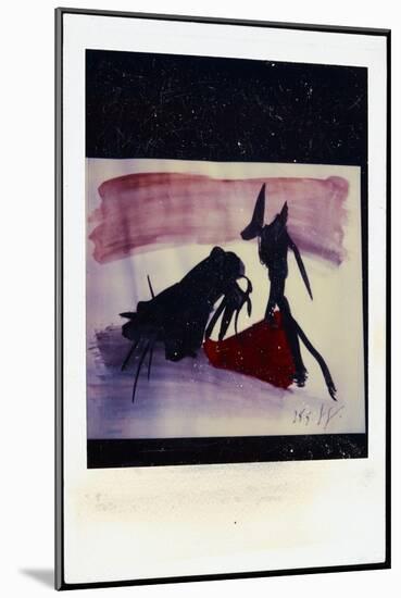 PICASSO POLAROIDS & TRAVEL TRANSPARENCIES (drawing)-Ralph Steadman-Mounted Giclee Print