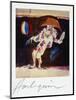 PICASSO POLAROIDS & TRAVEL TRANSPARENCIES (drawing)-Ralph Steadman-Mounted Giclee Print