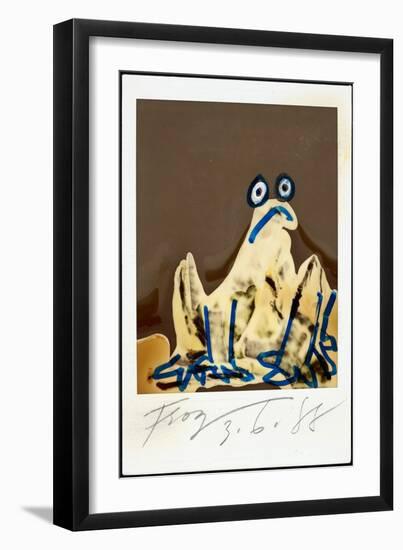 PICASSO POLAROIDS & TRAVEL TRANSPARENCIES (drawing)-Ralph Steadman-Framed Giclee Print
