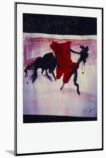 PICASSO POLAROIDS & TRAVEL TRANSPARENCIES (drawing)-Ralph Steadman-Mounted Giclee Print