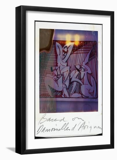 PICASSO POLAROIDS & TRAVEL TRANSPARENCIES (drawing)-Ralph Steadman-Framed Giclee Print