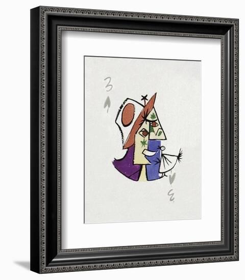 Picasso’s Women Playing Card - 3 of Spades-Holly Frean-Framed Limited Edition