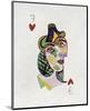 Picasso’s Women Playing Card - 7 of Hearts-Holly Frean-Mounted Limited Edition