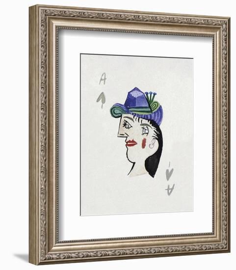 Picasso’s Women Playing Card - Ace of Spades-Holly Frean-Framed Limited Edition