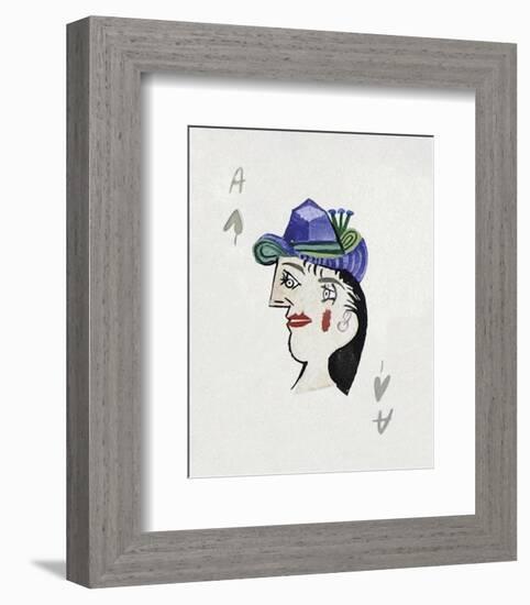 Picasso’s Women Playing Card - Ace of Spades-Holly Frean-Framed Limited Edition