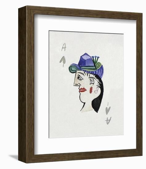 Picasso’s Women Playing Card - Ace of Spades-Holly Frean-Framed Limited Edition