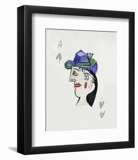 Picasso’s Women Playing Card - Ace of Spades-Holly Frean-Framed Limited Edition