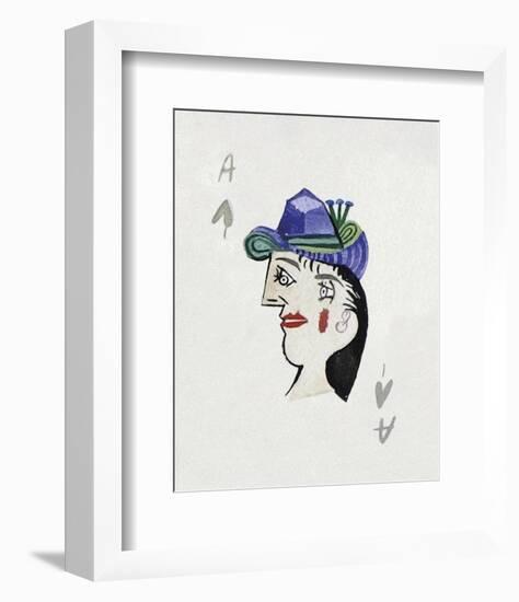 Picasso’s Women Playing Card - Ace of Spades-Holly Frean-Framed Limited Edition