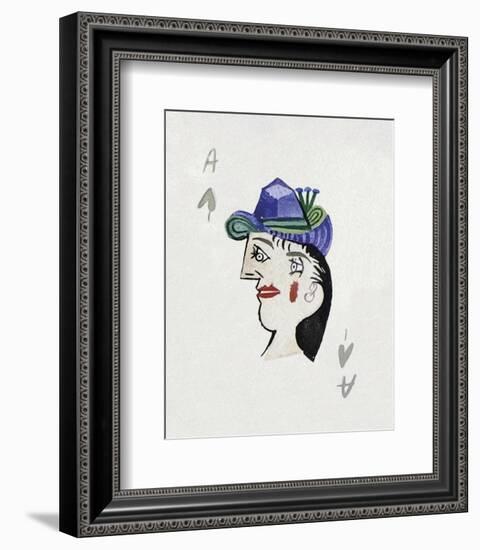 Picasso’s Women Playing Card - Ace of Spades-Holly Frean-Framed Limited Edition