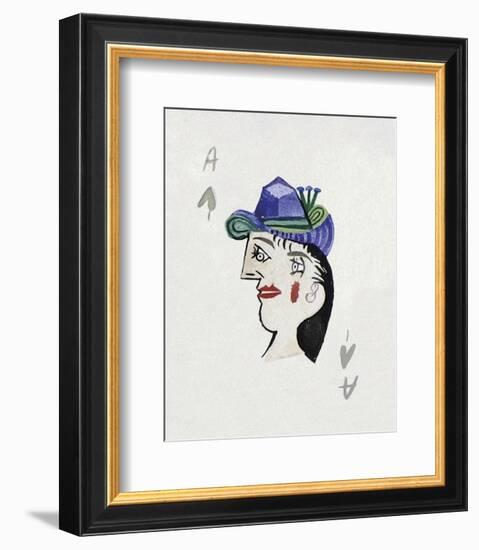 Picasso’s Women Playing Card - Ace of Spades-Holly Frean-Framed Limited Edition