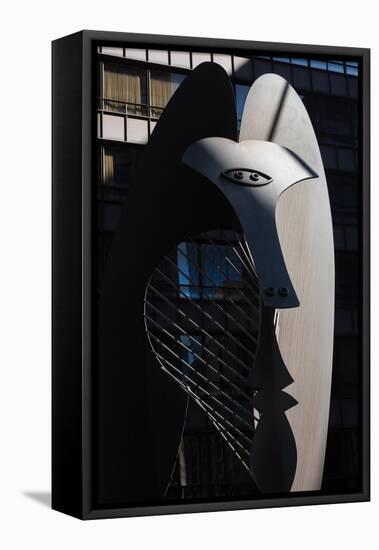 Picasso Sculpture Chicago Morning-Steve Gadomski-Framed Premier Image Canvas