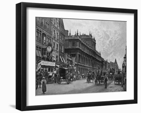 Piccadilly Circa 1895-null-Framed Art Print